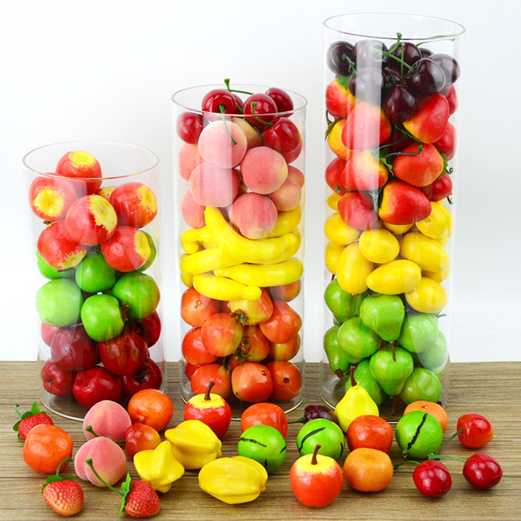 Ztexkee Simulação artificial realista de frutas artificiais de serpente,  espuma de maçã vermelha, brinquedo de frutas para casa, cozinha, festa,  artesanato, conjunto de frutas, adereços de fotografia