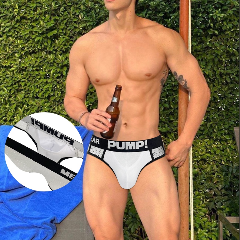 PUMP Cuecas Íntimas Masculinas Sexy Homem Para Gays Algodão Slip MP291
