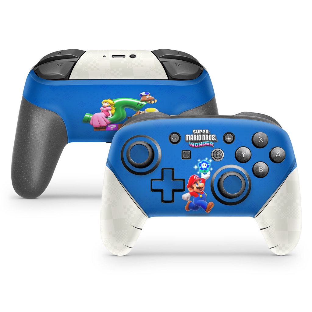 Skin Nintendo Switch Pro Controle Adesivo - Super Mario Bros. Wonder