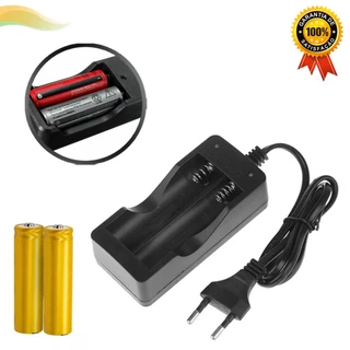 Carregador Duplo Carga Rápida Com 2 Baterias De Lítio 18650 3,7 A 4,2v 9800mah Para Eletrônicos Farol E Lanterna