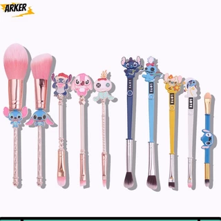 AREKER Conjunto De Escovas De Maquiagem Profissional Stitch Doll Shape Foundation Pincéis Eyeshadow Kit Beleza