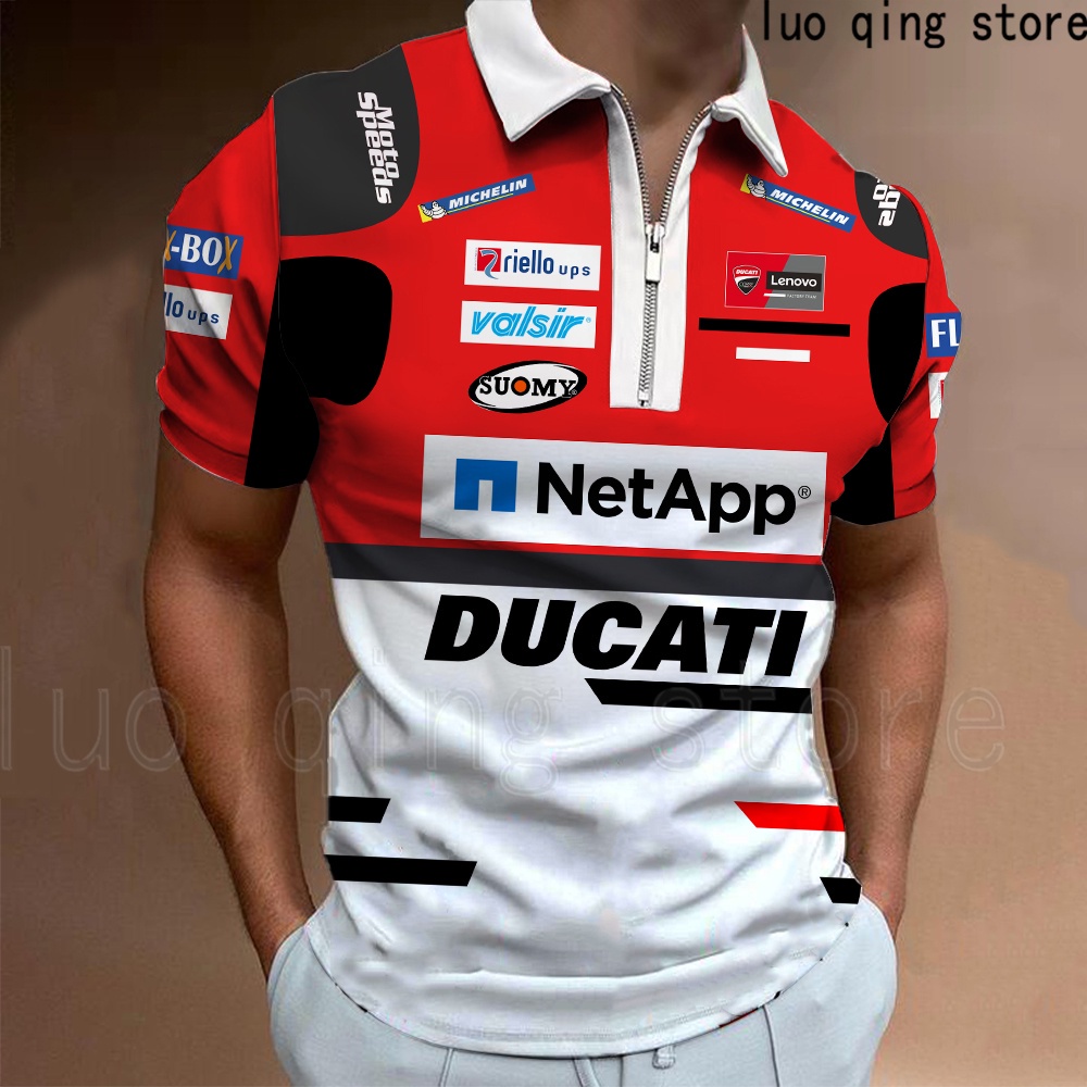 Hot Vendendo Camisa Polo De Verão Impressa Moto Gp Outdoor Extreme Sports Apparel Street T Shirts Fashion Men New 2023