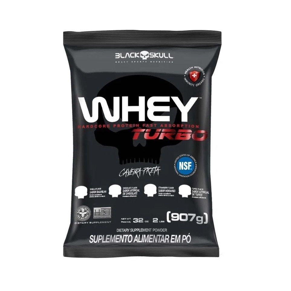 Whey Turbo Refil (907g) – Sabor: Baunilha