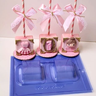 Forma De Acetato Especial 3 Partes Confeitaria Pão De Mel Quadrado Pop Cake