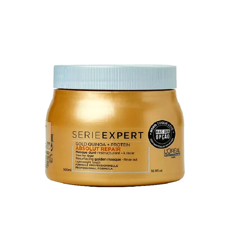 Mascara Loreal Absolut Repair Gold Quinoa + Protein 500ml Dourada