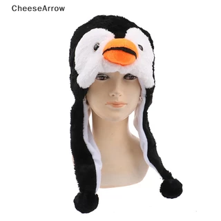 CC Mascote De Pingüim De Animais De Estimação Pelúcia Quente Chapéu Aquecedor 1Pc BR