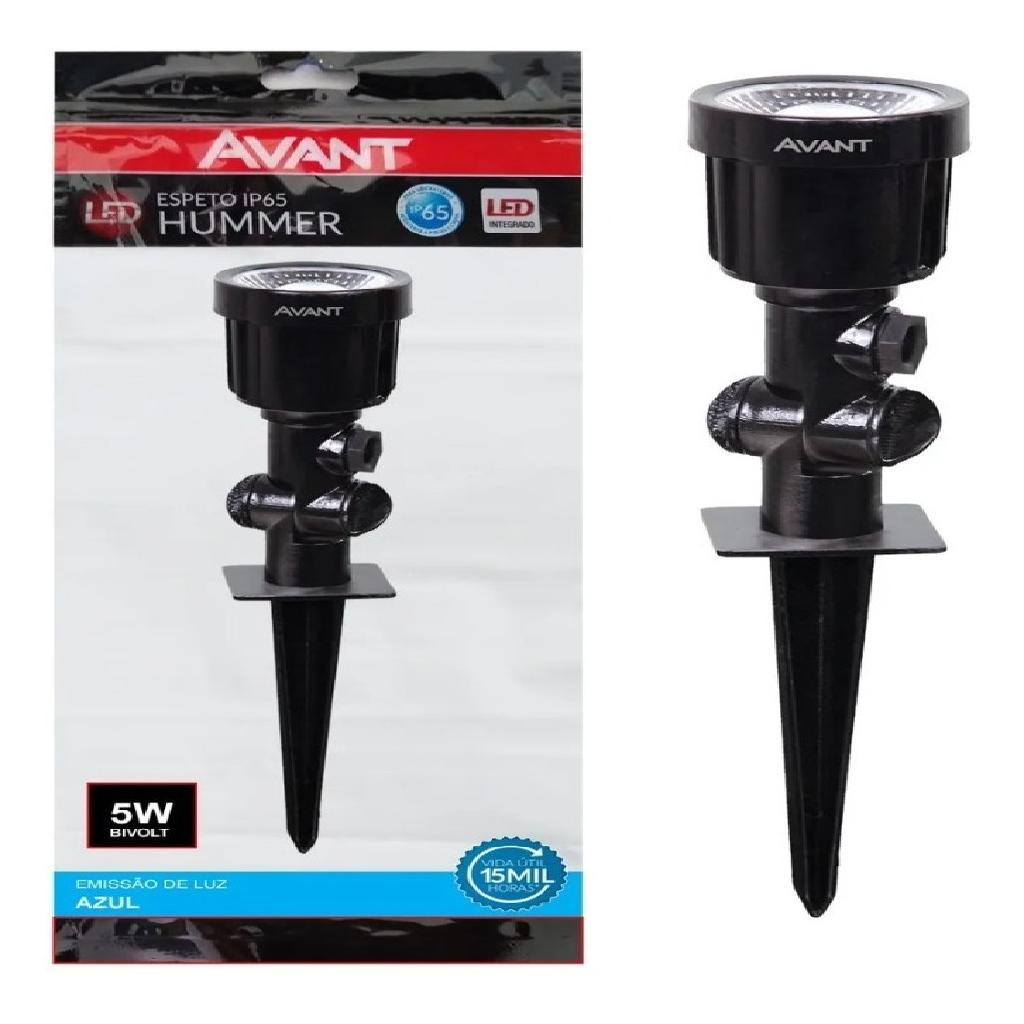 Kit 2 Espeto Led Jardim 5w Azul Luminaria Avant Hummer Ip65 Shopee Brasil