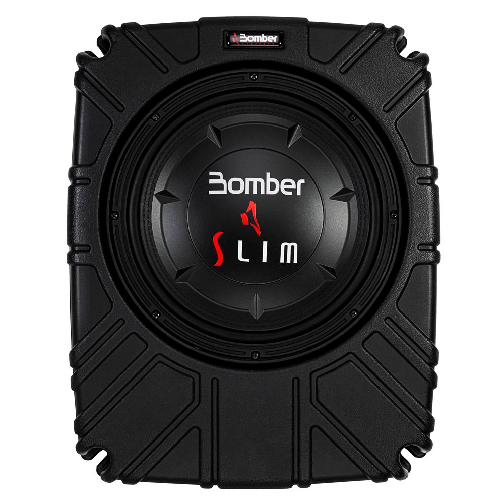 caixa selada slim subwoofer 10 bomber 200w rms 4 ohms