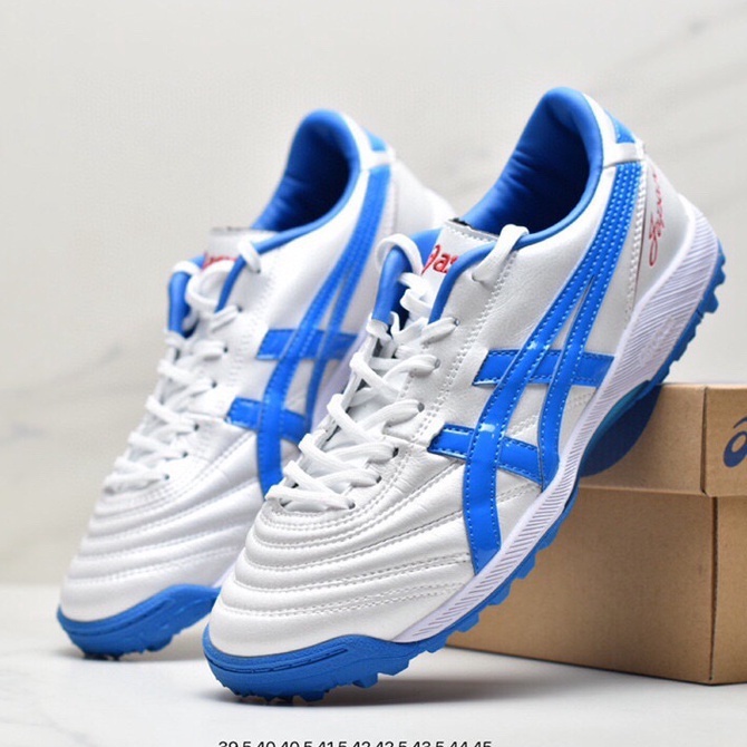 Chuteira society asics couro sales de canguru