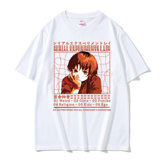 Camiseta Camisa Serial Experiments Lain Iwakura Anime Série | Parcelamento Sem Juros