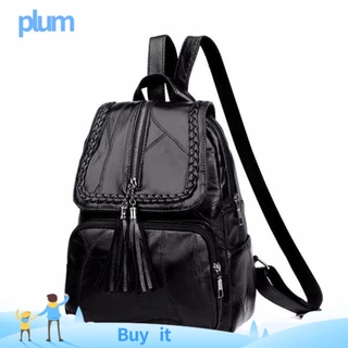 PLUM Mochilas De Moda Viagem Pacote De Couro Escola De Costas