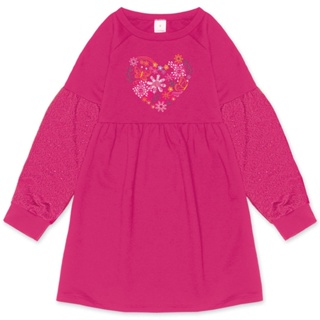 Vestido Infantil Menina Laise Manga Longa Marisol