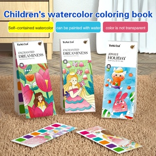 Livro Para Colorir Portátil Com Tintas Crianças Perfeito O Jardim De Infância E Brincar