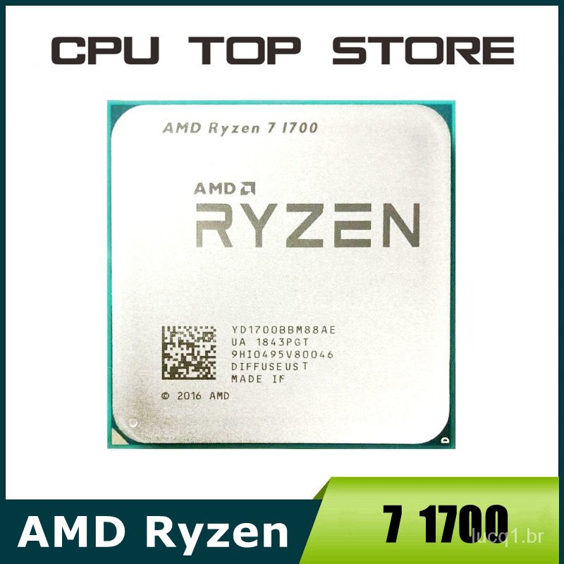 Spots] Processador AMD Ryzen 1700 R7 1700 3.0GHz com oito núcleos e  dezesseis fios 65W Soquete YD1700BBM88AE AM4 JUXT Shopee Brasil