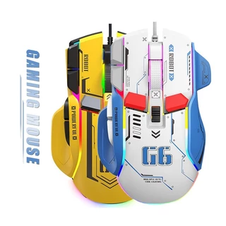 Espaço Eleitoral Rato De Jogo Ergonômico Com Fio 10 Botões LED 12800 DPI USB Mouse Gamer Silent Mause Luz De Fundo Para PC Laptop