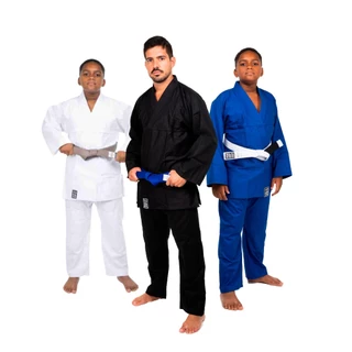 Kimono Artes Marciais Haganah Judô Jiu Jitsu Reforçado + Faixa