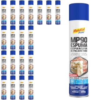 Espuma Bricolagem 430 ml com 20 Unidades MUNDIAL PRIME em Oferta na Shopee