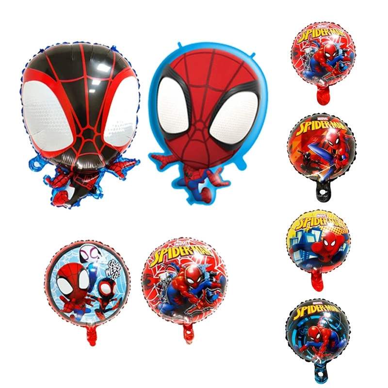 Balão de filme de alumínio do Homem-Aranha estilo dos desenhos animados ...