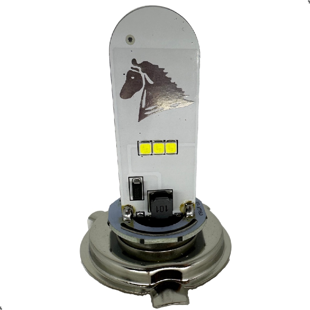 Lampada Led H4 Moto Super Branca 6500k Efeito Xenon Strobo