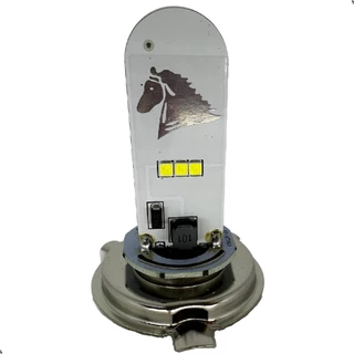 Lampada Led H4 Moto Super Branca 6500k Efeito Xenon Strobo