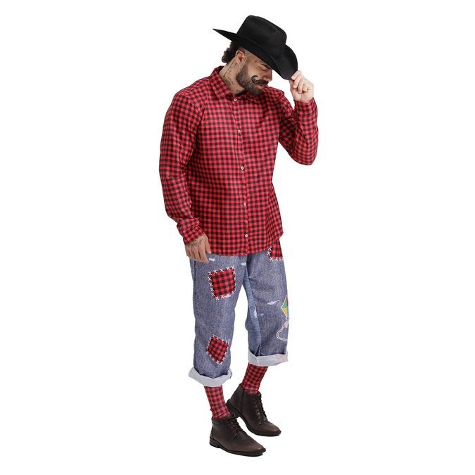 Camisa Xadrez Vermelha Masculina Adulto Festa Junina São João