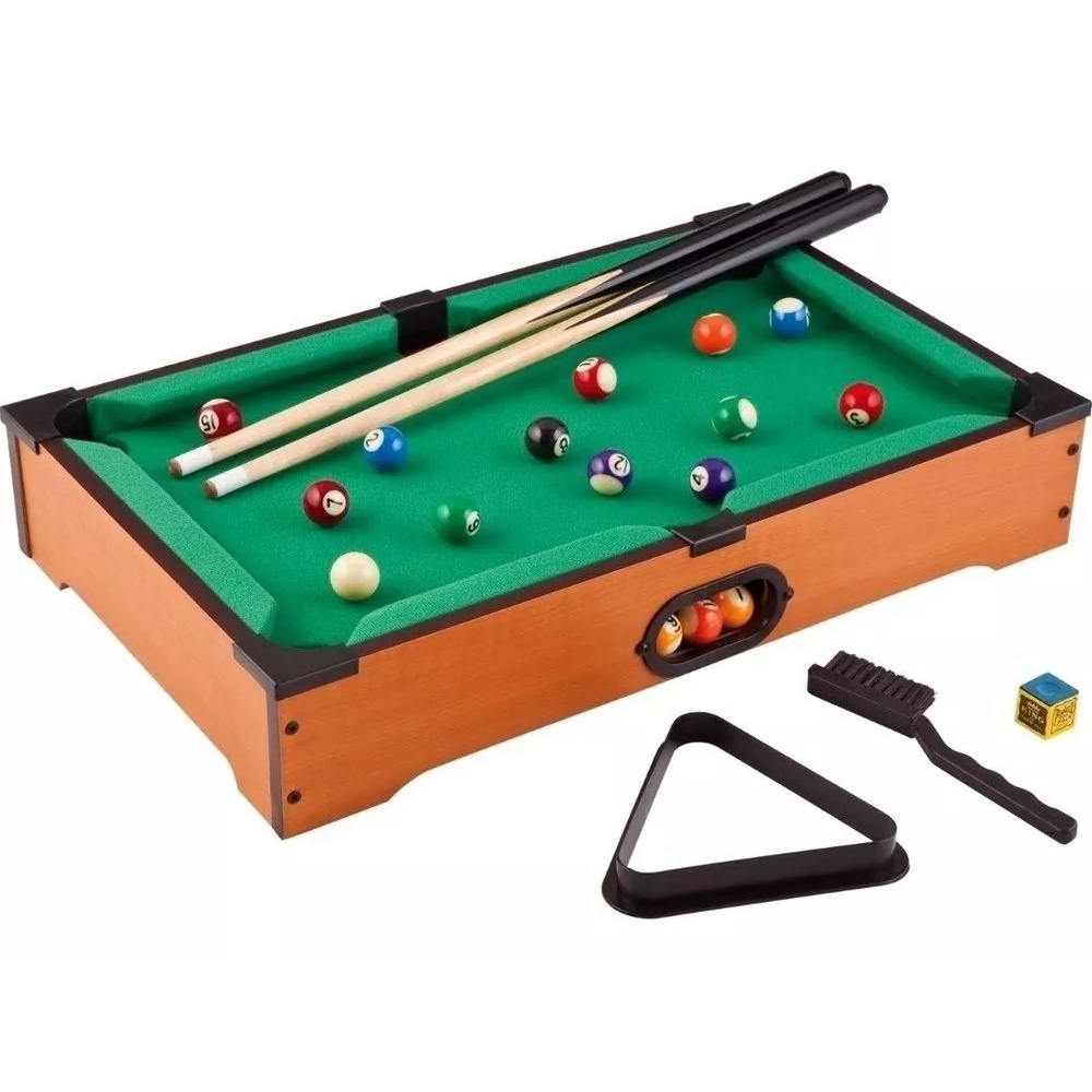 Mesa Sinuca Snooker Bilhar Amigos Brinquedo Tacos Promoção no Shoptime