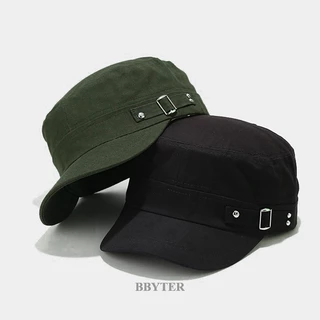 BBYTER Novo Boné Militar Primavera Moda Clássica Bonés De Algodão Plano Proteção Solar Exterior Casual Estilo Cadete Do Exército