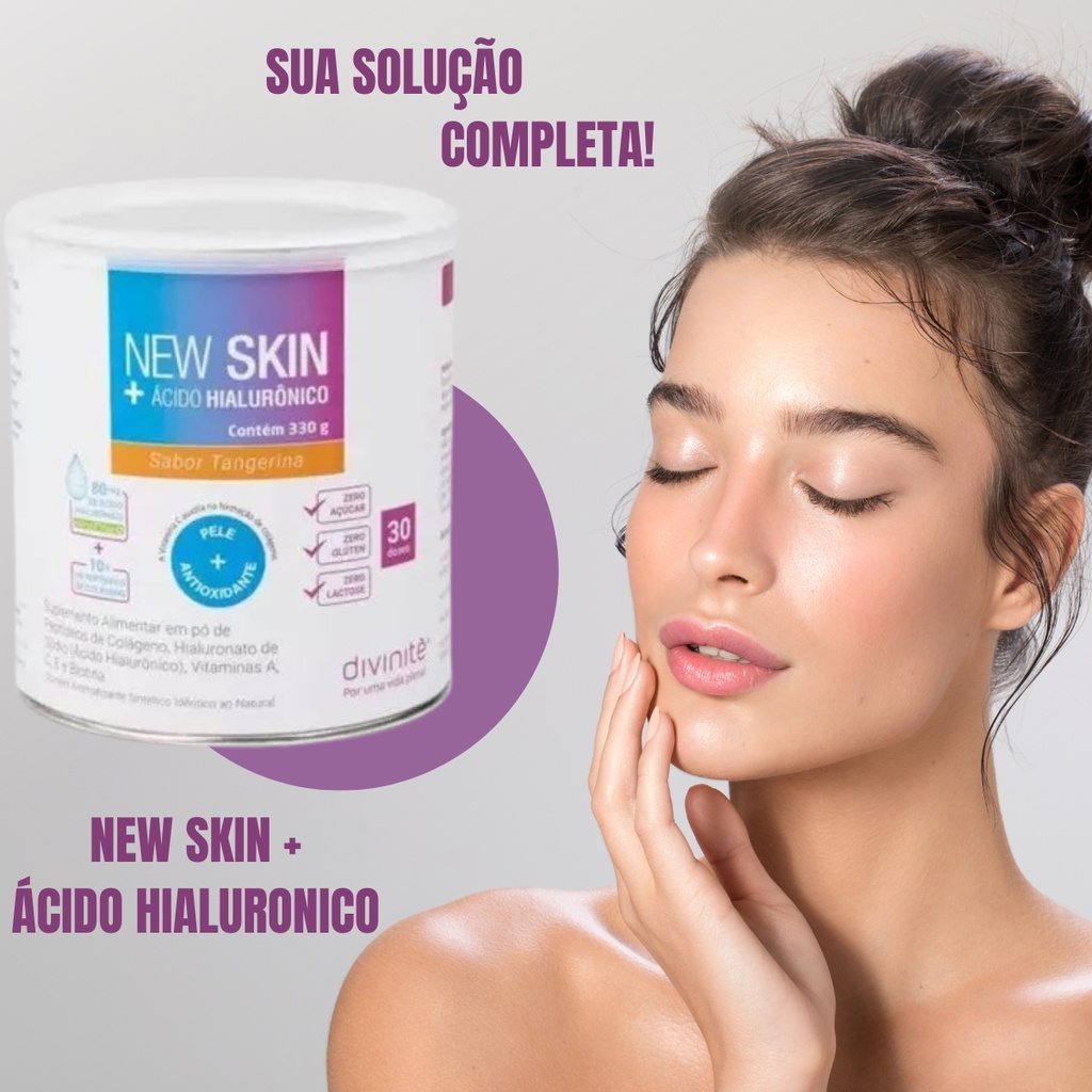 New Skin Lata Ac Hial Tangerina 330G | Shopee Brasil