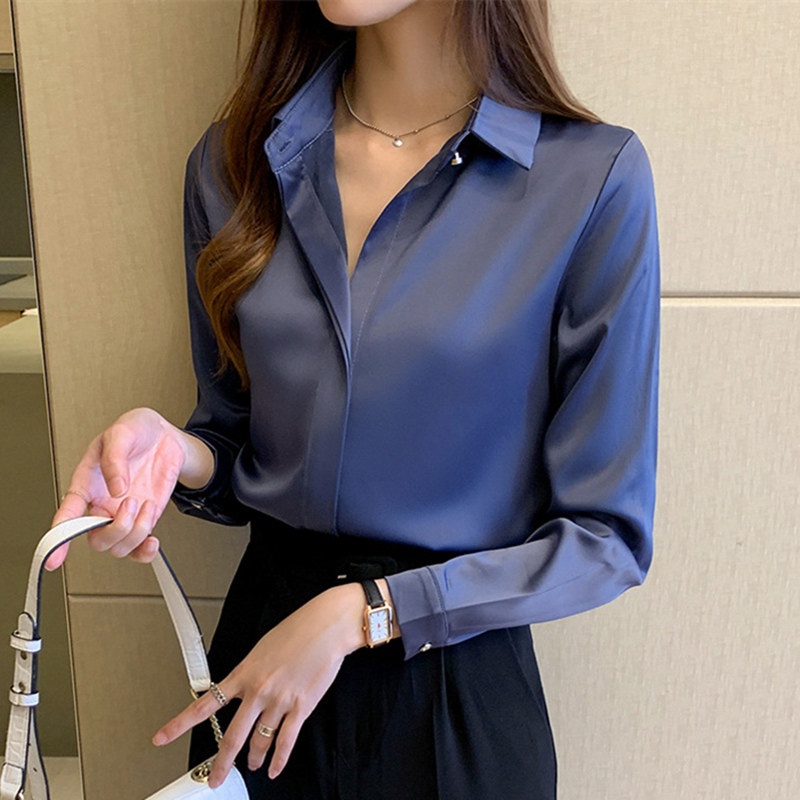 Blusas de moda 2023 elegantes blusa de manga longa feminina blusa