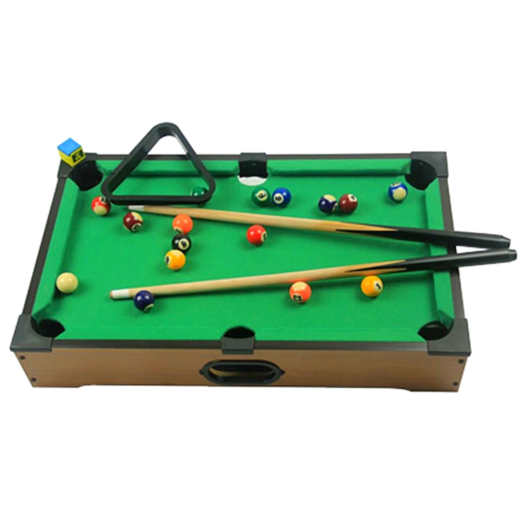 Mesa De Bilhar Sinuca Com Tacos Bolas de Madeira 2 Jogadores | Shopee ...