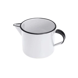 Caneca Fervedor Leiteira Com Bico 1L Ágata Esmaltada Metallouça .
