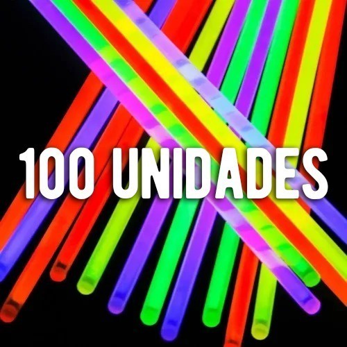 Pulseira Neon 100 Unidades Alto Brilho Fluorescente | Shopee Brasil
