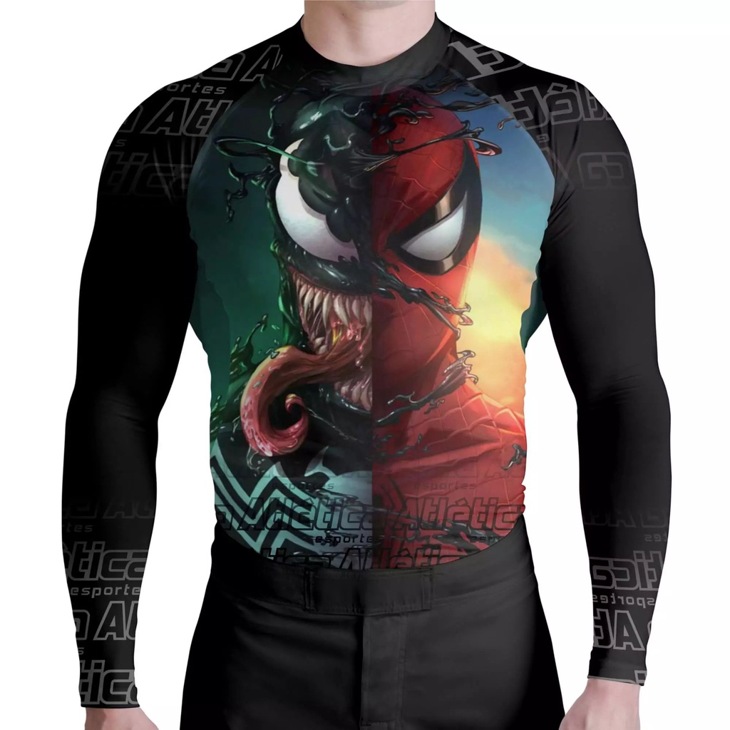 Camisa Rash Guard Venom E Homem Aranha Atl | Shopee Brasil