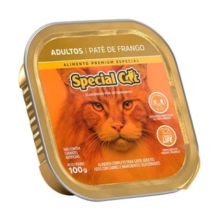 Ração Úmida Special Cat Patê Gatos Adultos Frango 100g em Oferta na Shopee