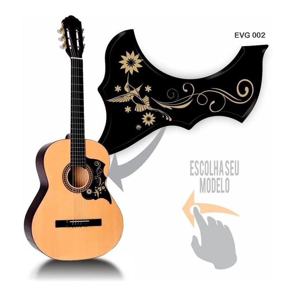 Adesivo Escudo De Violao Resinado Relevo Alto Brilho Evg002 | Shopee Brasil