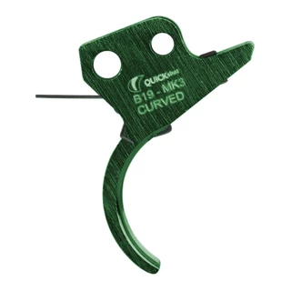 Gatilho Quickshot B19 Lamina Ajustavel Verde Mk-3 Curved