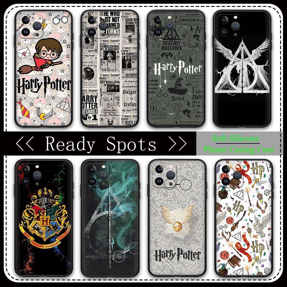 Capa Protetora De Telefone Samsung Galaxy M23 A81 A82 A91 M20 M60s M80s TPU Macia Preta Harry Potter oY2r