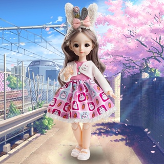 Lllunimon Boneca Kawaii BJD de 30,5 cm, 28,4 cm, boneca articulada,  brinquedo faça você mesmo, cabeça de maquiagem, conjunto completo de roupas  para meninas : : Brinquedos e Jogos