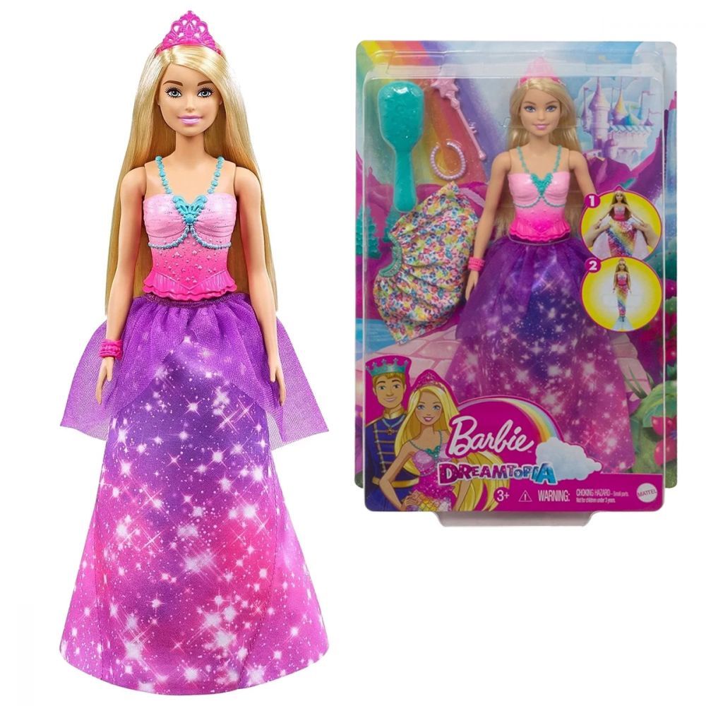 Barbie Sereia Loira com Cauda Rosa - Mattel 