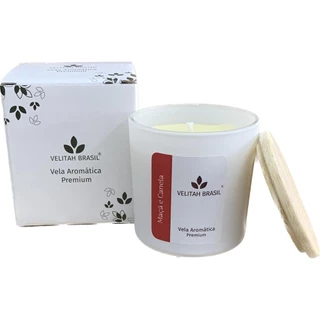 Vela Aromática Premium Maçã e Canela 190g 40h Velitah Brasil