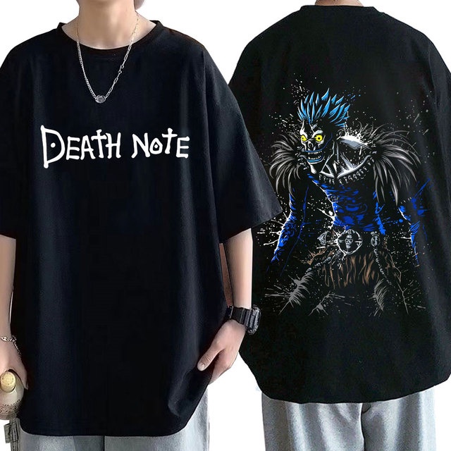 Camiseta Death Note Unisex Gótico Streetwear