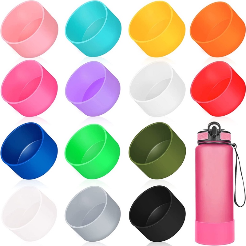Bota 12oz/18oz/21oz/24oz/32oz/40oz Manga Protetora De silicone É Adequada Para 354ml ~ 710ml/950ml ~ 1200ml De Garrafas De Água De Aço Inoxidável De