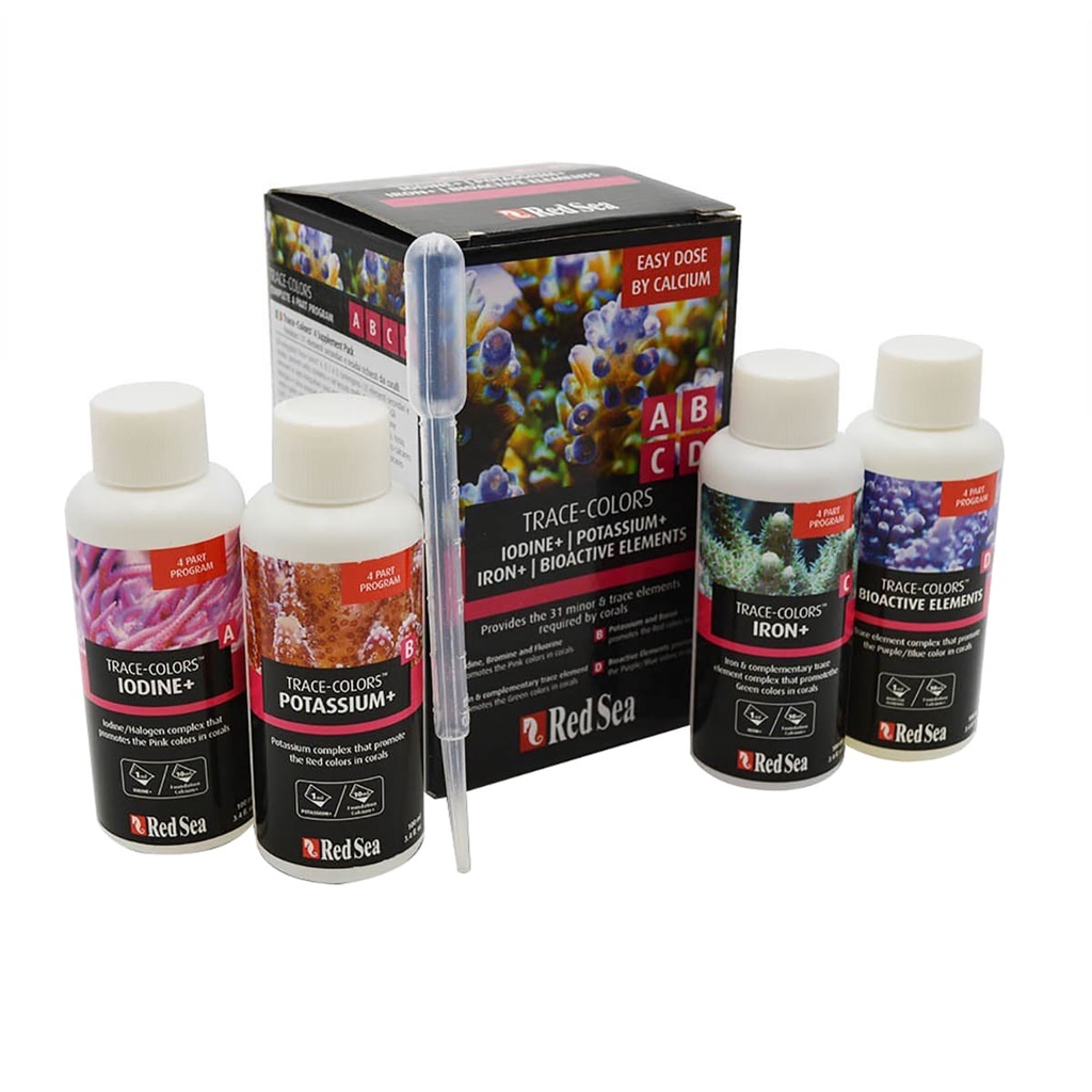 Kit Colors Red Sea abcd Pacote 4x 100ml Suplemento de Coloração