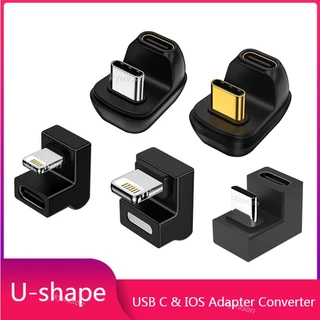Adaptador USB C OTG Em Forma De U Para Carregamento De Dados De Iluminação iPhone 13 12 11 Xiaomi Samsung Ipad