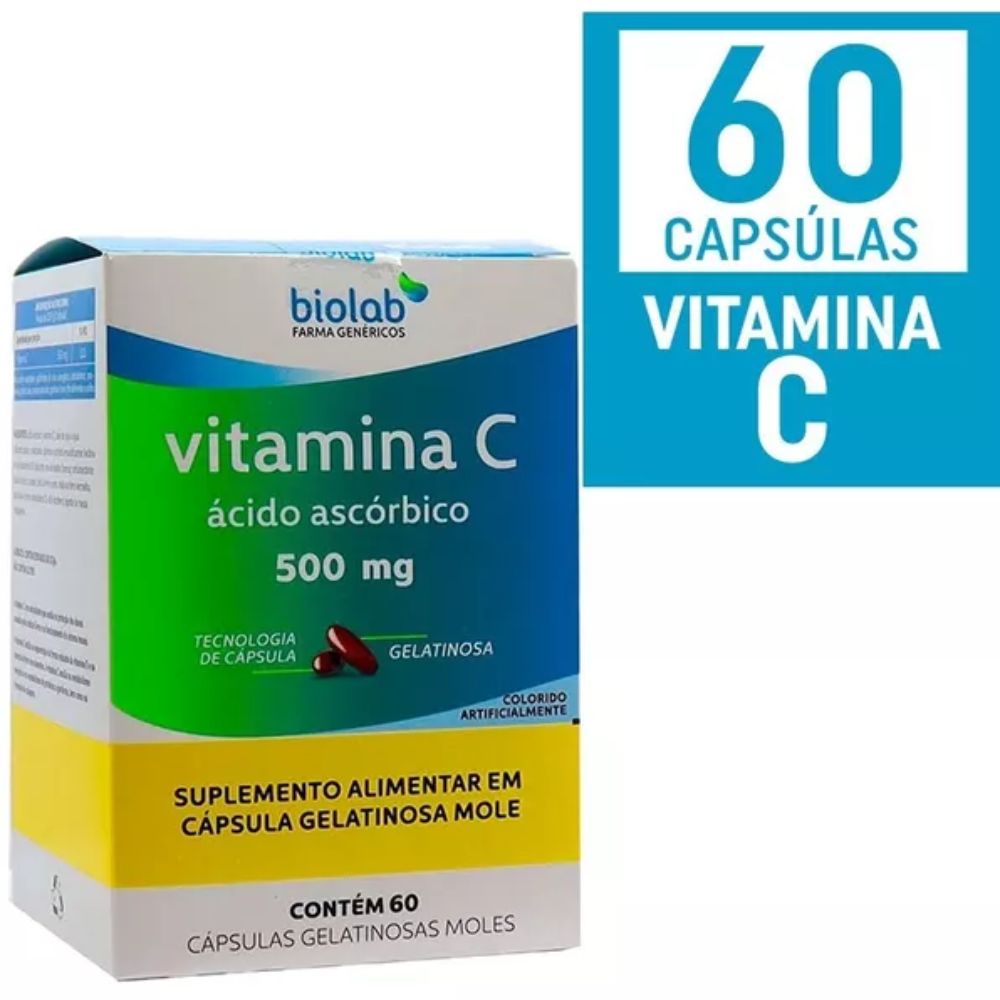 Vitamina C Biolab Com Capsulas MG Shopee Brasil