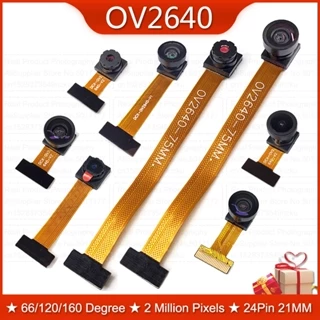Módulo De Câmera LY OV2640 Para ESP32 CAM 2MP 222 200 180 66 120 160 Graus 650nm 850nm Visão Noturna DVP 24PIN 0.5MM ZMXL