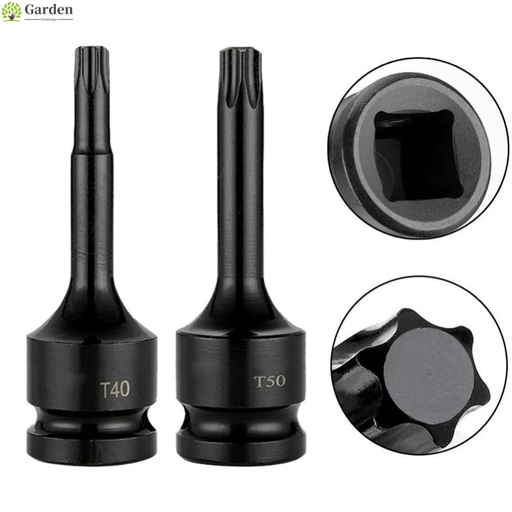 Adaptador De Chave De Fenda Quadrada Torx De 12,7mm Soquete De Impacto T40 + T50