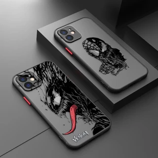 Esboço Frio Venomizado Homem-Aranha Estojo Para iPhone Apple 14 11 12 13 Plus Pro Max XR XS X 6 6s 7 8 SE 2020 2022 Mini Skin Feel