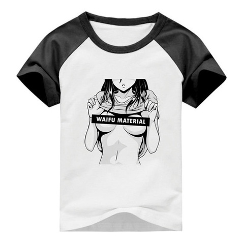 Camiseta Anime Hentai Waifu Material Modelo 01
