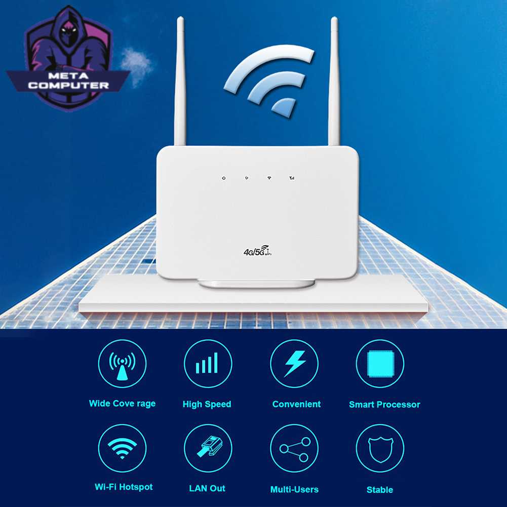 Modem Roteador CPE 4G LTE 300Mbps Sem Fio Com Slot Sim Card US Plug